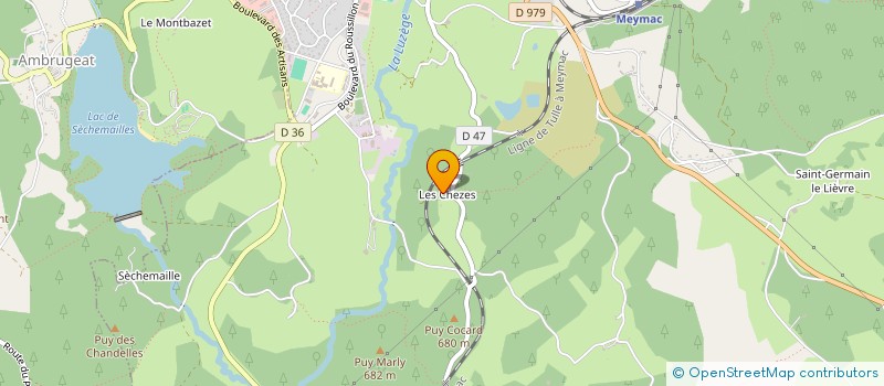 localisation de l'entreprise INDIVISION LE LIVEC-COUFFY  MAUSSAC