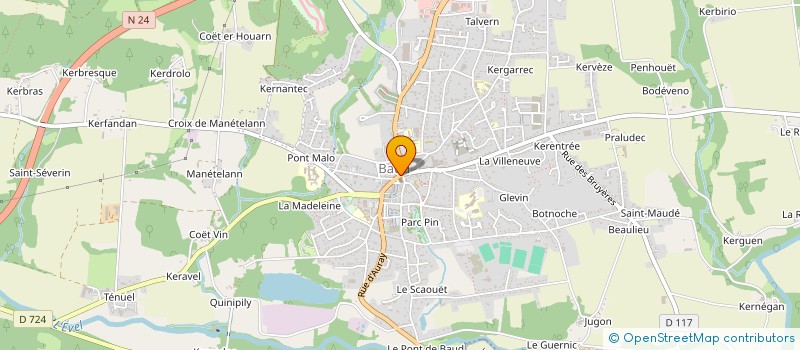 localisation de l'entreprise INDIVISION LE MENTEC  BAUD