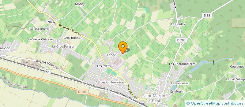 localisation de l'entreprise INDIVISION LE MERLE EMMANUEL ET LARCHER ESTELLE  SAINT-MARTIN-LE-BEAU