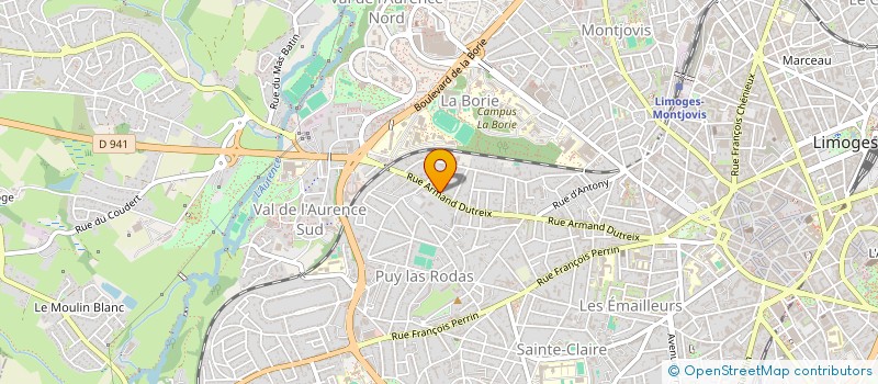 localisation de l'entreprise INDIVISION LE MONIES DE SAGAZAN à LIMOGES