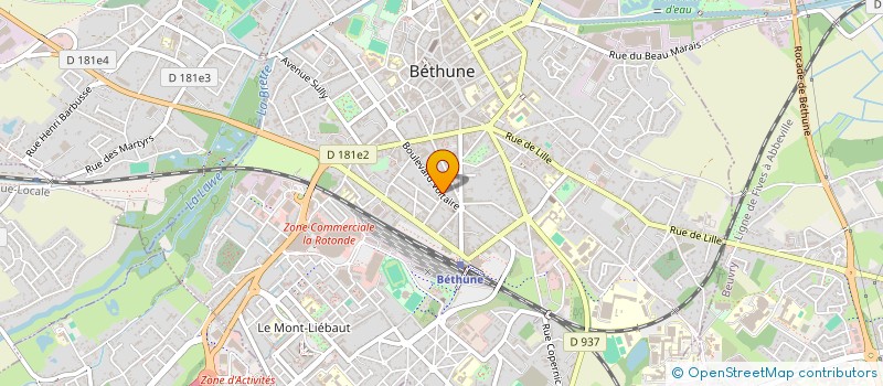 localisation de l'entreprise INDIVISION LE NECHET-BRELINSKI  BETHUNE