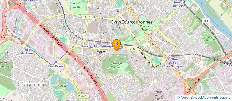 localisation de l'entreprise INDIVISION LE NEVEZ-COURCHAMP  EVRY-COURCOURONNES