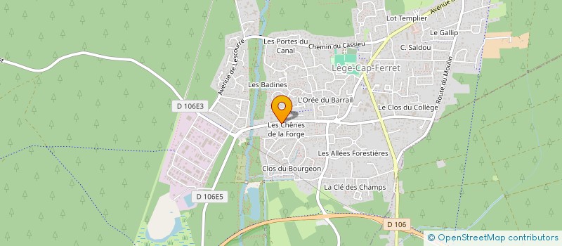 localisation de l'entreprise INDIVISION LE PAPE à LEGE-CAP-FERRET