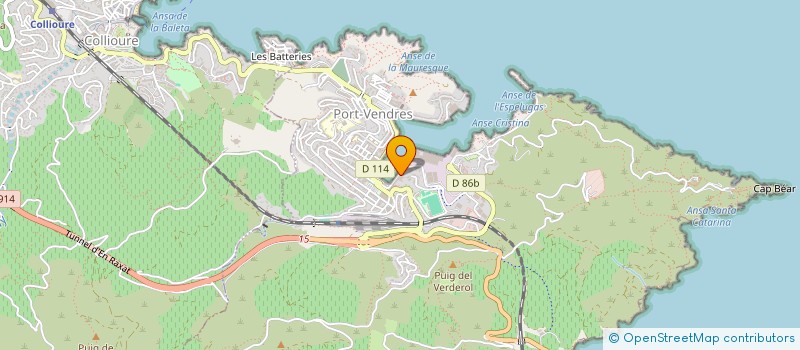 localisation de l'entreprise INDIVISION LE PARCO-BEBIN  PORT-VENDRES