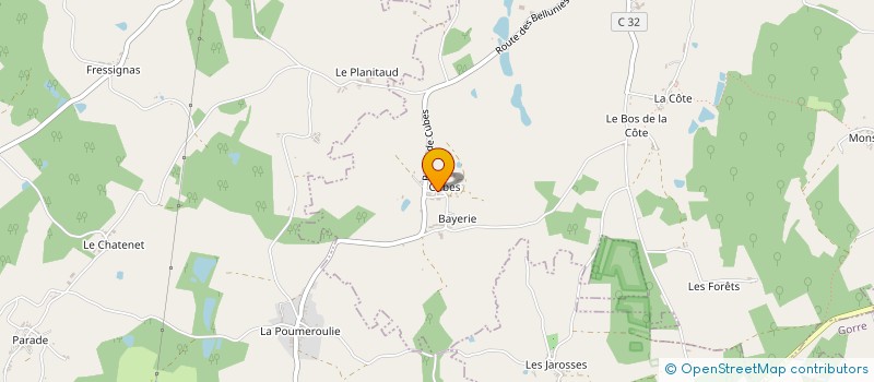 localisation de l'entreprise INDIVISION LE PECULIER à SAINT-LAURENT-SUR-GORRE