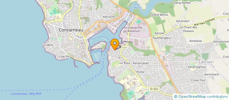 localisation de l'entreprise INDIVISION LE PROVOST - LEVEQUE  CONCARNEAU
