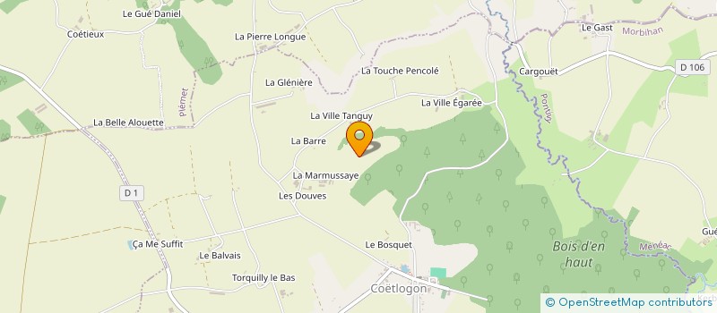 localisation de l'entreprise INDIVISION LE RENARD à COETLOGON