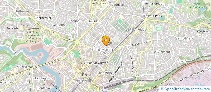 localisation de l'entreprise INDIVISION LE ROUX à BREST