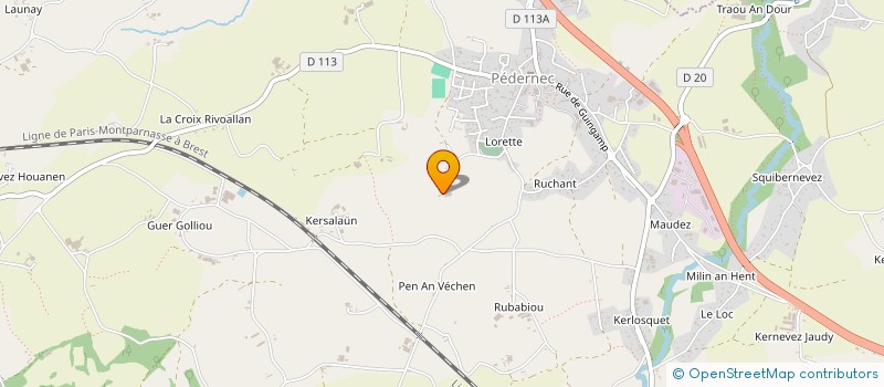 localisation de l'entreprise INDIVISION LE ROUX à PEDERNEC
