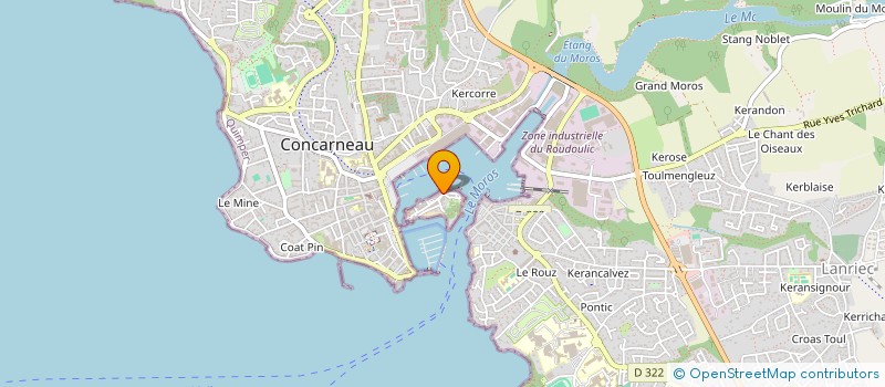 localisation de l'entreprise INDIVISION LE ROUX NADINE  CONCARNEAU