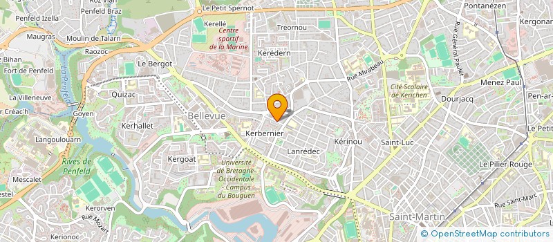 localisation de l'entreprise INDIVISION LE ROUZIC / LEAU à BREST