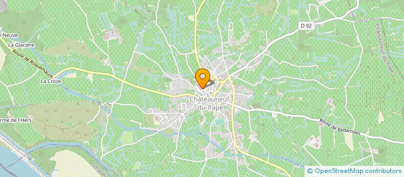 localisation de l'entreprise INDIVISION LE ROY WALKOWIAK  CHATEAUNEUF-DU-PAPE