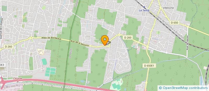 localisation de l'entreprise INDIVISION LE SEREC - DELBREL  LE TEICH