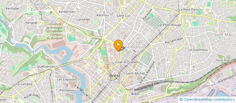 localisation de l'entreprise INDIVISION LE TALLEC CARADO  BREST