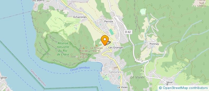 localisation de l'entreprise INDIVISION LE THORON  TALLOIRES-MONTMIN