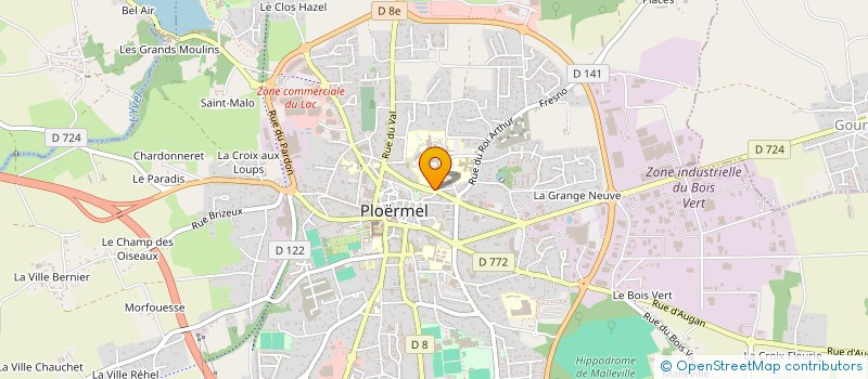 localisation de l'entreprise INDIVISION LE TOHIC-LAHOULE  PLOERMEL