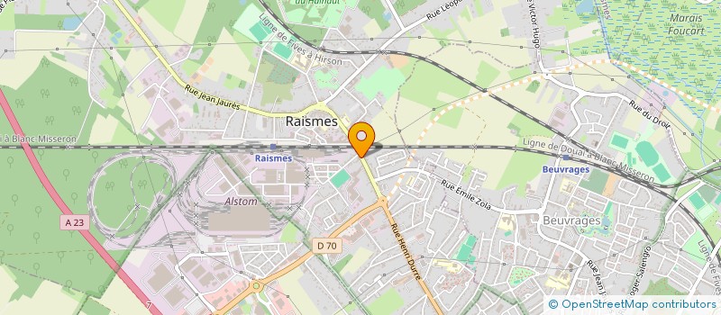 localisation de l'entreprise INDIVISION LE TOUZE*CAMILLE  RAISMES