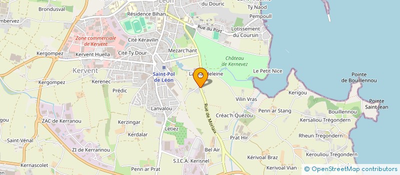 localisation de l'entreprise INDIVISION LE TREUT  SAINT-POL-DE-LEON