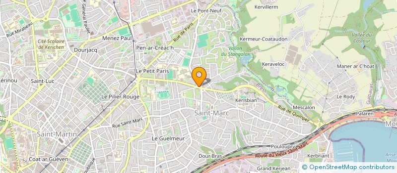 localisation de l'entreprise INDIVISION LE VERN J -SIMONI A  BREST