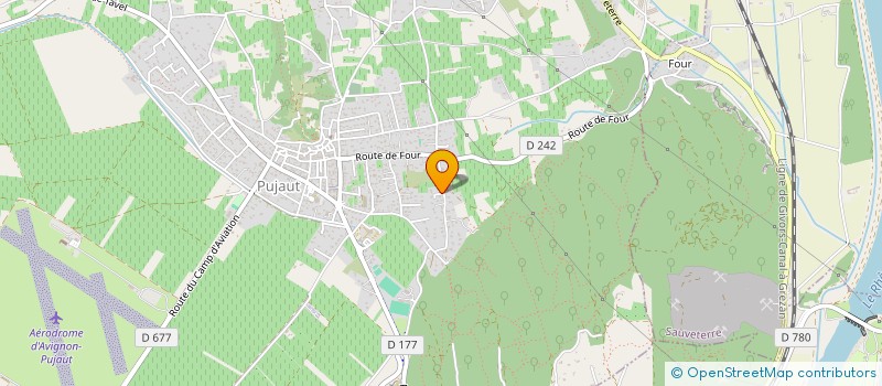 localisation de l'entreprise INDIVISION LEBAR ET CHAMBRAUD  PUJAUT