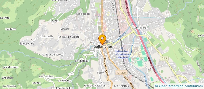 localisation de l'entreprise INDIVISION LEBAS JEAN à SALLANCHES