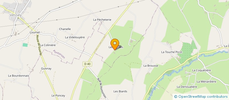 localisation de l'entreprise INDIVISION LEBEL  PONTORSON