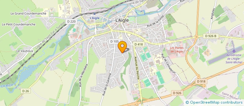 localisation de l'entreprise INDIVISION LEBELLEC LUCIEN à L'AIGLE
