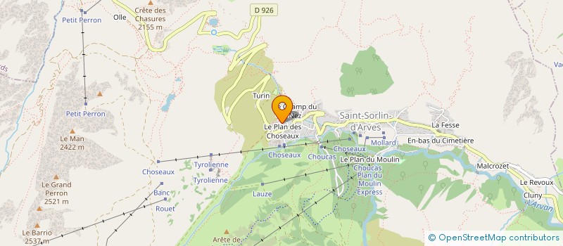 localisation de l'entreprise INDIVISION LEBELTEL  SAINT SORLIN D'ARVES