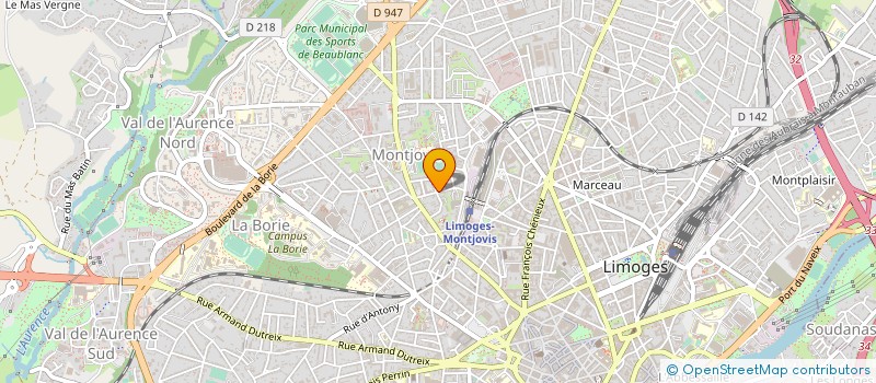 localisation de l'entreprise INDIVISION LEBLOND P ET G à LIMOGES