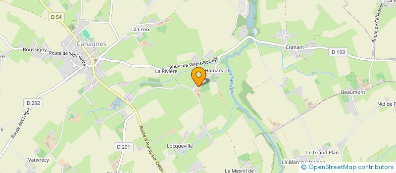 localisation de l'entreprise INDIVISION LEBRET BENOIT à CAHAGNES