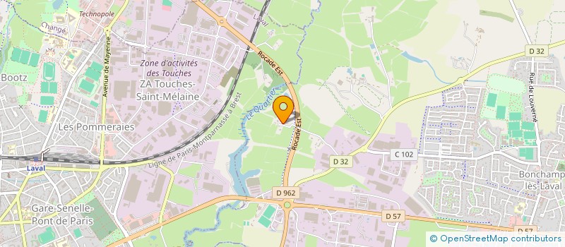 localisation de l'entreprise INDIVISION LEBRUN / CHAPELLIERE  BONCHAMP-LES-LAVAL