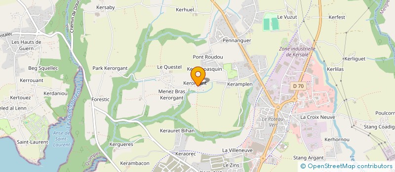 localisation de l'entreprise INDIVISION LECHAT PIERRE ET YVONNE  CONCARNEAU