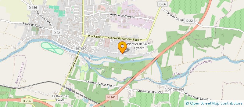 localisation de l'entreprise INDIVISION LECHELLE à JARNAC
