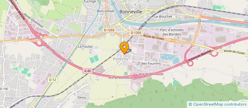 localisation de l'entreprise INDIVISION LECLER  BONNEVILLE