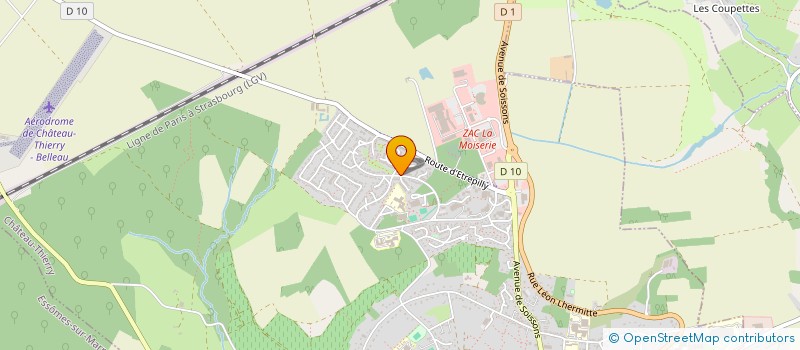 localisation de l'entreprise INDIVISION LECLERE  CHATEAU-THIERRY