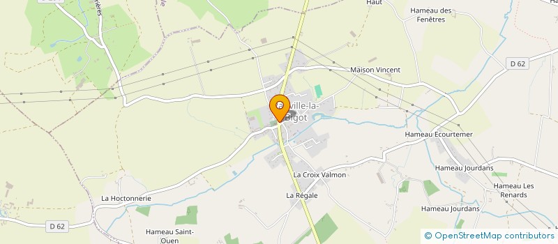 localisation de l'entreprise INDIVISION  LECOFFRE MICHEL  RAUVILLE-LA-BIGOT