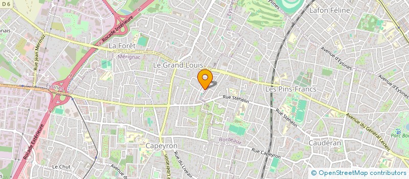 localisation de l'entreprise INDIVISION LECOMTE - VAN GELDEREN  MERIGNAC