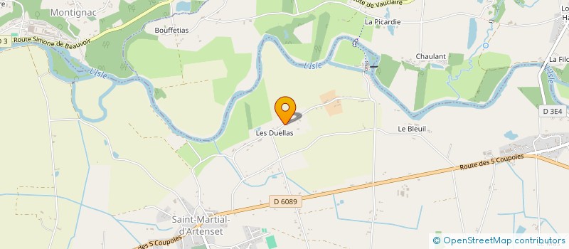 localisation de l'entreprise INDIVISION LECONTE  SAINT MARTIAL D'ARTENSET