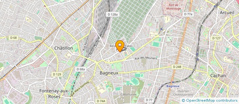 localisation de l'entreprise INDIVISION LECOR BIVILLE à BAGNEUX