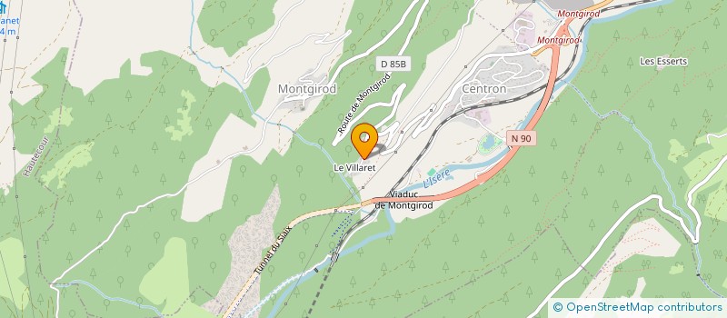 localisation de l'entreprise INDIVISION LECRENAIS-MARTIN  AIME-LA-PLAGNE