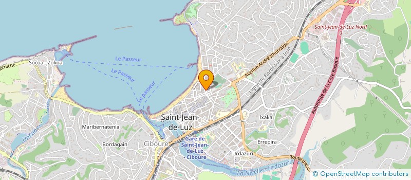 localisation de l'entreprise INDIVISION LEDEUX  SAINT-JEAN-DE-LUZ