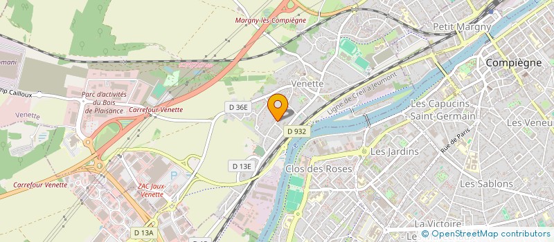 localisation de l'entreprise INDIVISION LEDOUX RENE  VENETTE