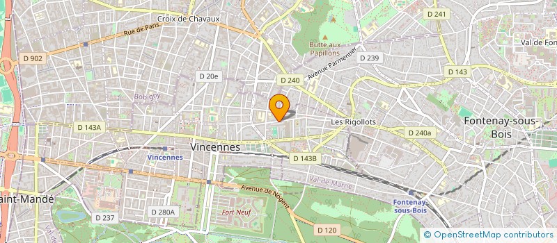 localisation de l'entreprise INDIVISION LEFAUCHEUX MOINON à VINCENNES