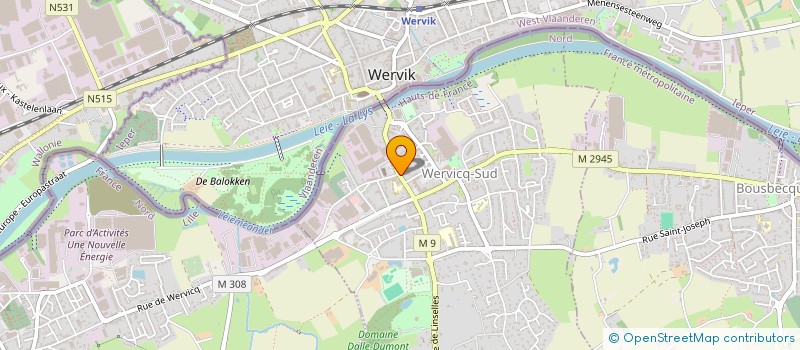 localisation de l'entreprise INDIVISION LEFEBVRE  WERVICQ-SUD