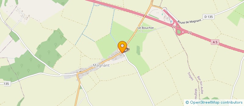 localisation de l'entreprise INDIVISION LEFEBVRE NEE AUGER MIREILLE  MAGNANT