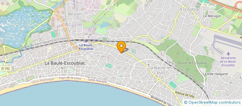 localisation de l'entreprise INDIVISION LEGEAY ET CRIBIER à LA BAULE-ESCOUBLAC