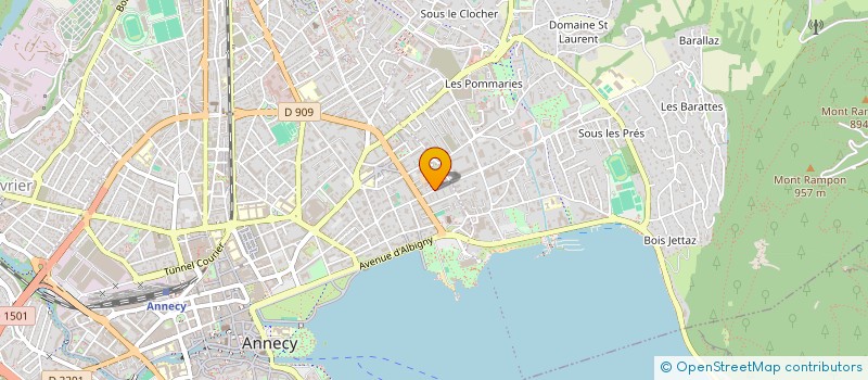 localisation de l'entreprise INDIVISION LEGER à ANNECY