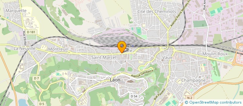 localisation de l'entreprise INDIVISION LEGRAIN à LAON