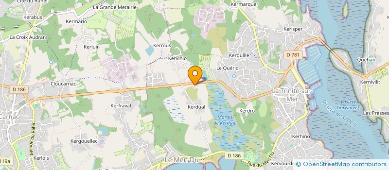 localisation de l'entreprise INDIVISION LEGRAND - BONDU  LA TRINITE SUR MER