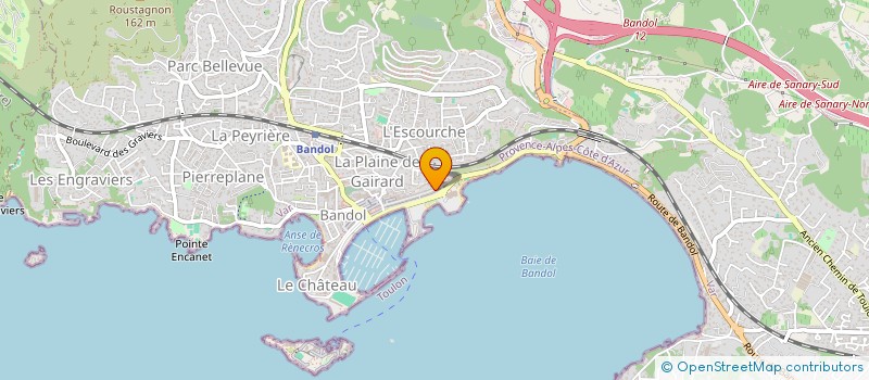 localisation de l'entreprise INDIVISION LEGRAND-MUNOZ à BANDOL
